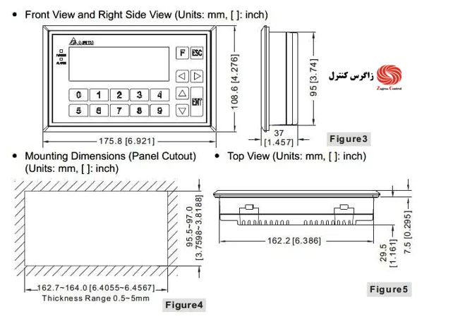 صفحه نمایش لمسی (HMI) دلتا مدل TP04G-BL